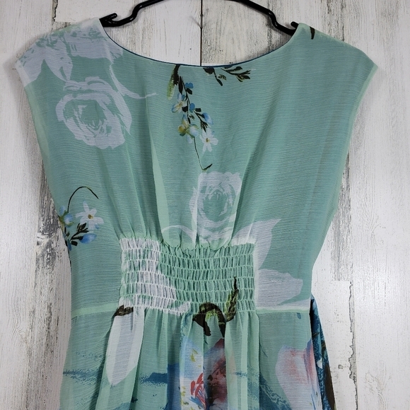 Approximate behavior sheer flower summer dress M - Picture 5 of 11
